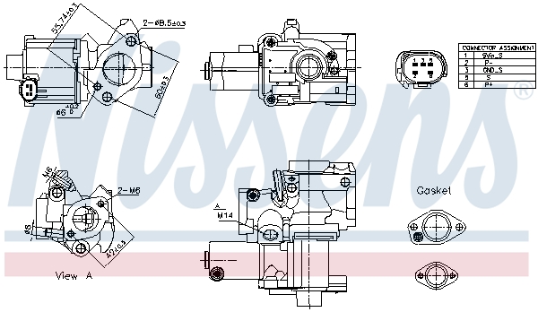 NISSENS EGR szelep 98199_NIS