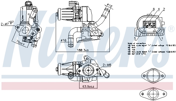 NISSENS EGR szelep 98232_NIS