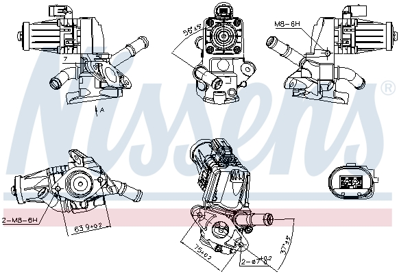 NISSENS EGR szelep 98238_NIS