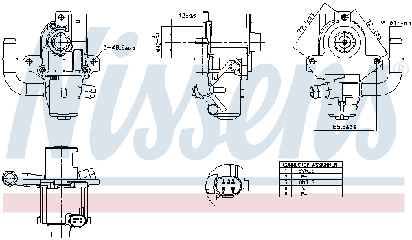 NISSENS EGR szelep 98264_NIS