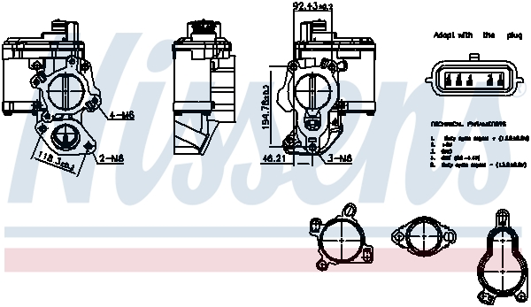 NISSENS EGR szelep 98265_NIS