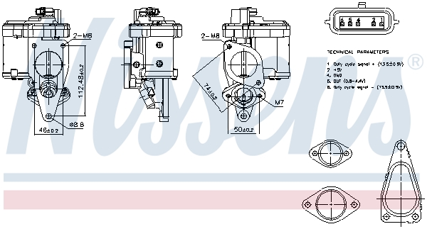 NISSENS EGR szelep 98272_NIS