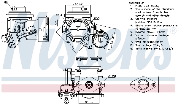 NISSENS EGR szelep 98299_NIS