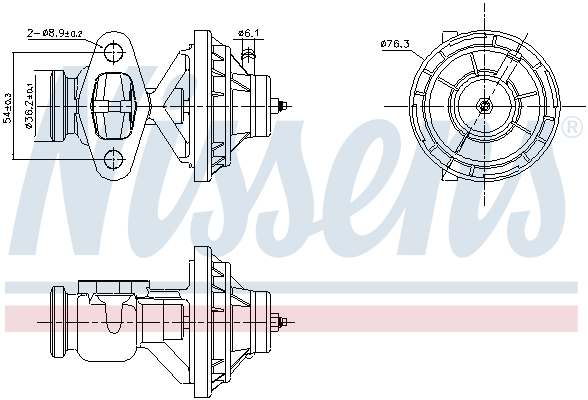 NISSENS EGR szelep 98342_NIS