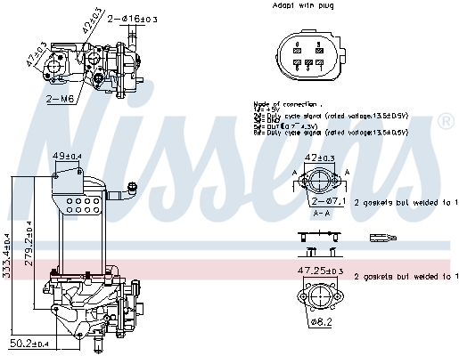 NISSENS EGR szelep 98359_NIS