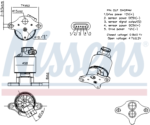 NISSENS EGR szelep 98360_NIS