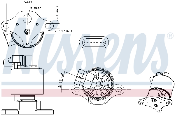 NISSENS EGR szelep 98361_NIS