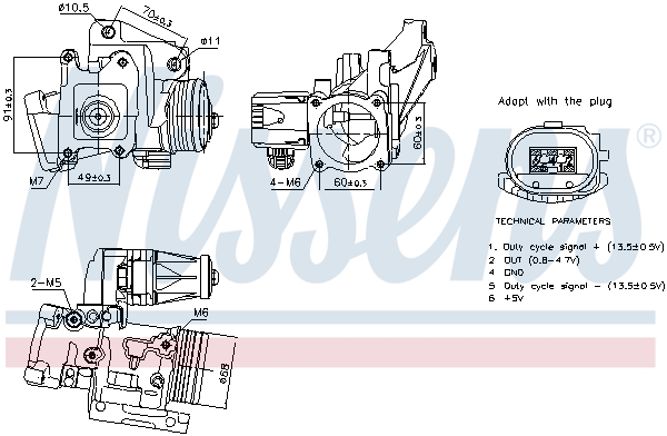 NISSENS EGR szelep 98387_NIS