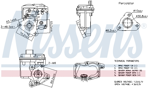 NISSENS EGR szelep 98402_NIS