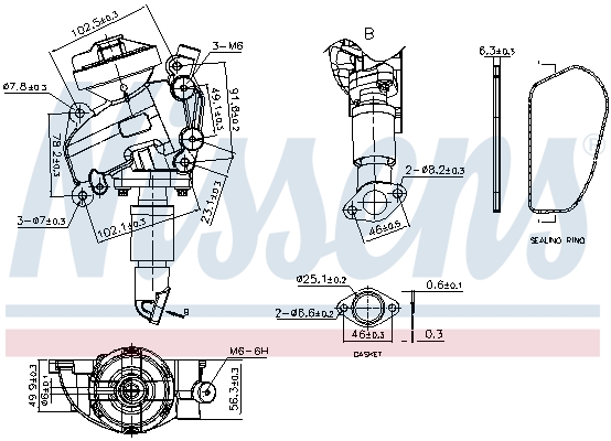 NISSENS EGR szelep 98415_NIS