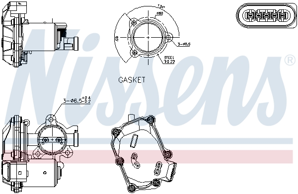 NISSENS EGR szelep 98419_NIS