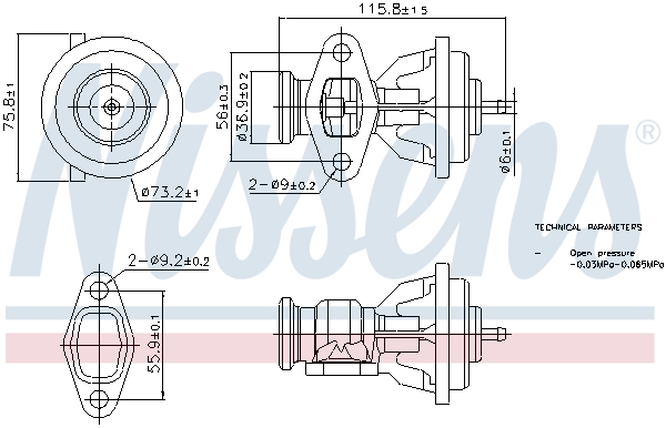 NISSENS EGR szelep 98439_NIS