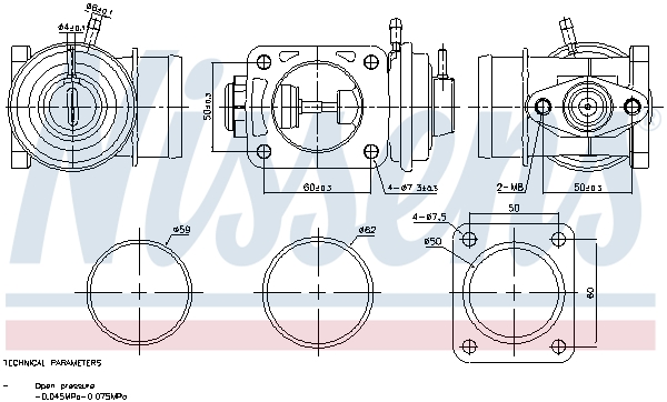 NISSENS EGR szelep 98469_NIS