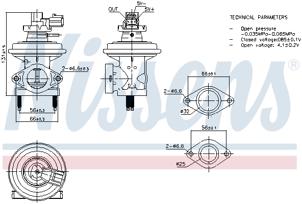 NISSENS EGR szelep 98474_NIS