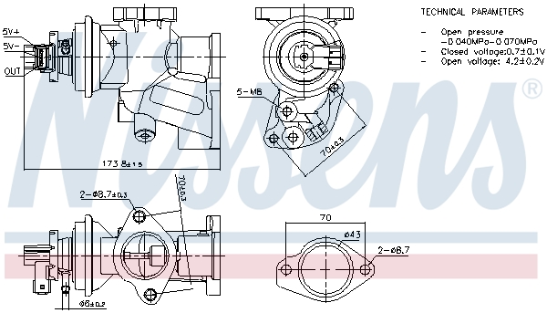 NISSENS EGR szelep 98475_NIS