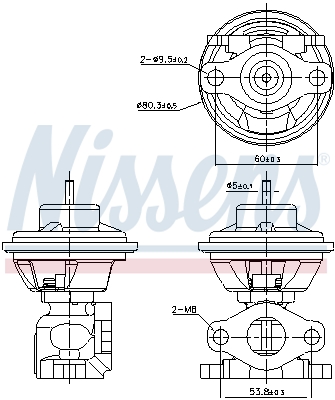 NISSENS EGR szelep 98479_NIS