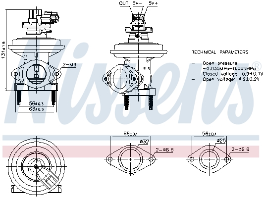 NISSENS EGR szelep 98480_NIS