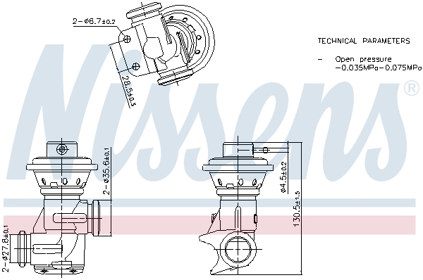 NISSENS EGR szelep 98496_NIS