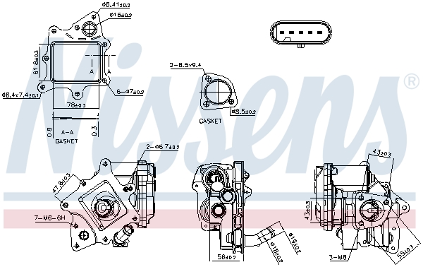 NISSENS EGR szelep 98524_NIS