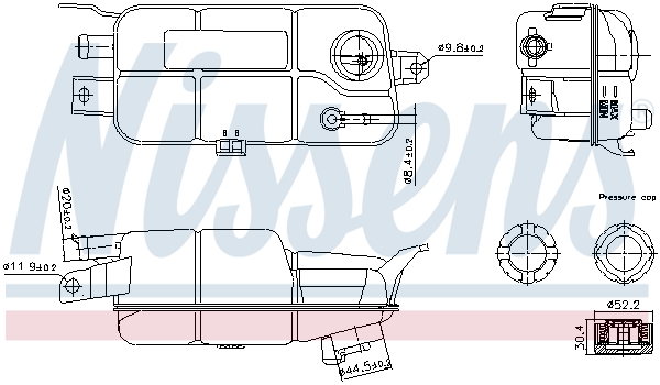 NISSENS Hűtőfolyadék kiegyenlítő tartály 996359_NIS