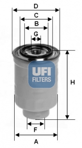 UFI Üzemanyagszűrő 24.119.00_UFI