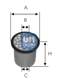 UFI Üzemanyagszűrö betét 24.388.00_UFI