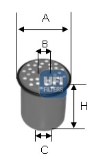 UFI Üzemanyagszűrö betét 24.389.00_UFI