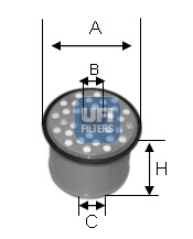 UFI Üzemanyagszűrö betét 24.390.00_UFI