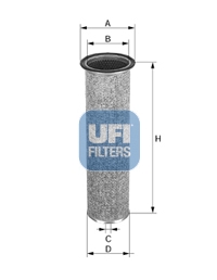 UFI Levegőszűrő 27.180.00_UFI