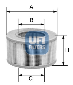 UFI Levegőszűrő 30.872.01_UFI