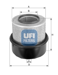 UFI Levegőszűrő 27.861.00_UFI