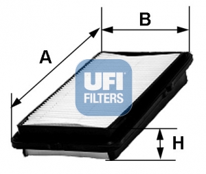 UFI Levegőszűrő 30.242.00_UFI