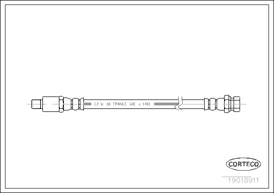 CORTECO Gumifékcső 19018911_CTO
