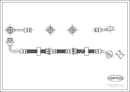 CORTECO Gumifékcső 19032195_CTO