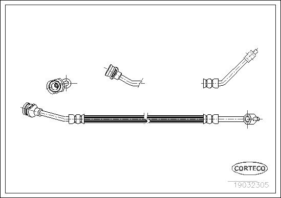 CORTECO Gumifékcső 19032305_CTO