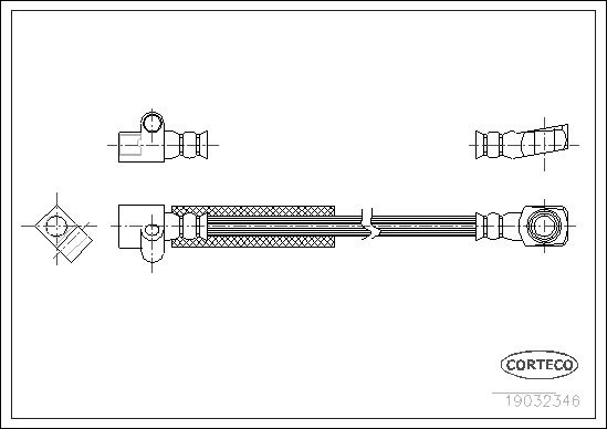 CORTECO Gumifékcső 19032346_CTO