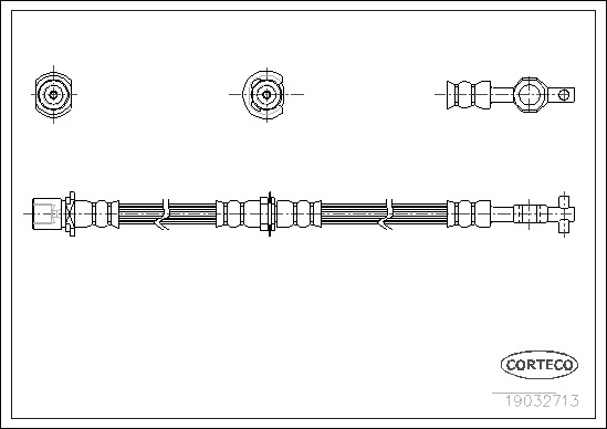 CORTECO Gumifékcső 19032713_CTO