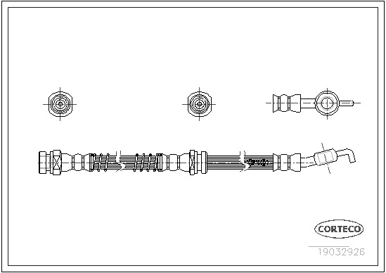 CORTECO Gumifékcső 19032926_CTO