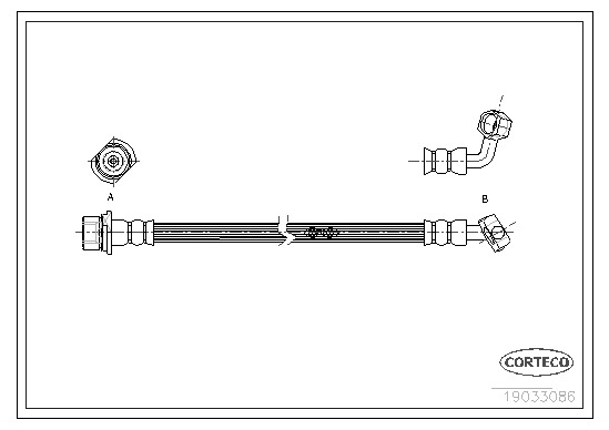 CORTECO Gumifékcső 19033086_CTO