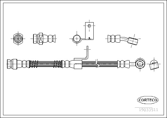 CORTECO Gumifékcső 19033511_CTO