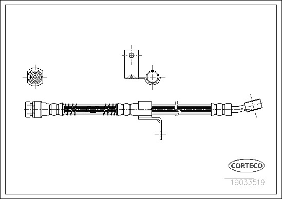 CORTECO Gumifékcső 19033519_CTO