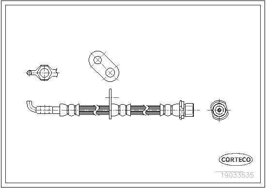 CORTECO Gumifékcső 19033535_CTO