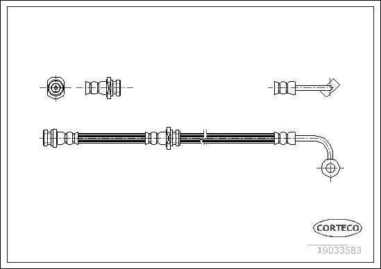 CORTECO Gumifékcső 19033583_CTO
