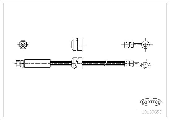 CORTECO Gumifékcső 19033655_CTO