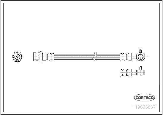 CORTECO Gumifékcső 19035067_CTO