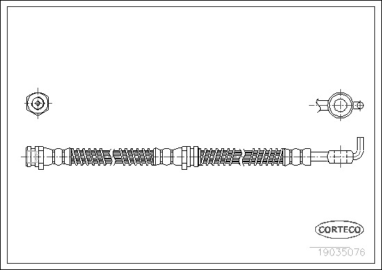 CORTECO Gumifékcső 19035076_CTO