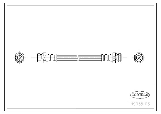 CORTECO Gumifékcső 19035103_CTO