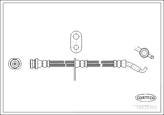 CORTECO Gumifékcső 19035302_CTO
