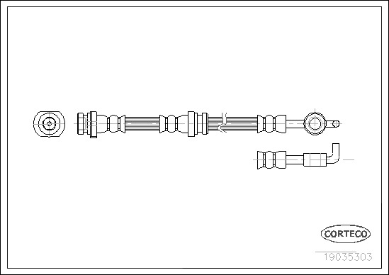 CORTECO Gumifékcső 19035303_CTO