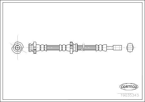 CORTECO Gumifékcső 19035343_CTO